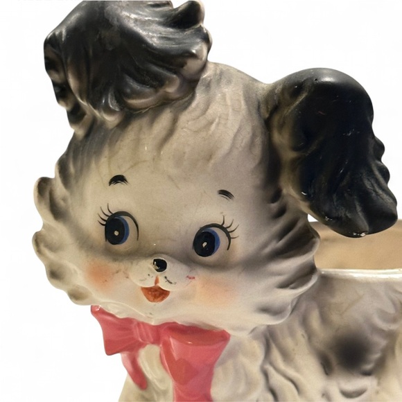 Vintage NAPCO Ceramic Dog Planter Shi Tzu | Mid Century Japan - Picture 2 of 6